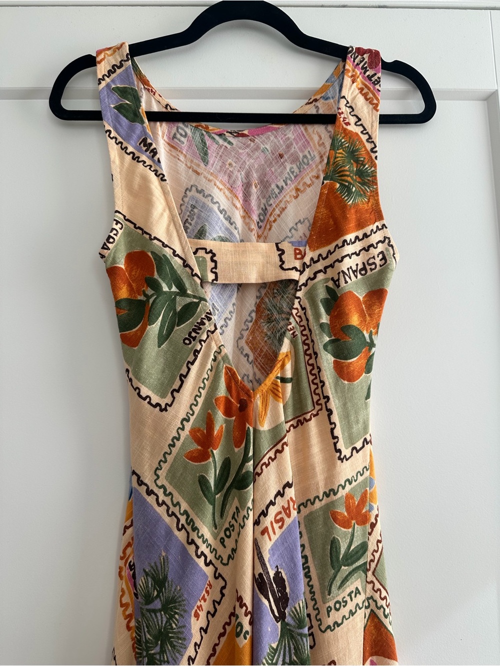 Paper Heart Linen Maxi Dress